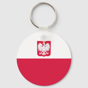 Poland Flag Key Ring