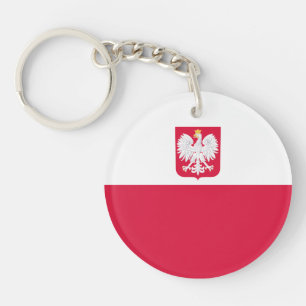 Poland Flag Key Ring