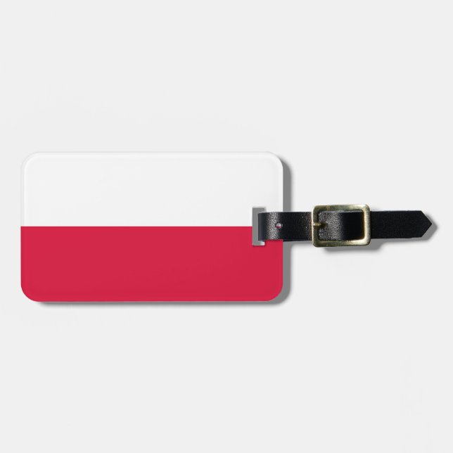 Poland Flag Luggage Tag (Front Horizontal)