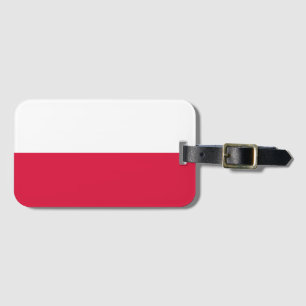 Poland Flag Luggage Tag