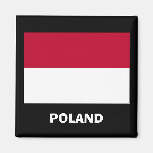 Poland* Flag Magnet (Front)