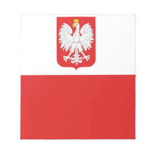 poland flag notepad
