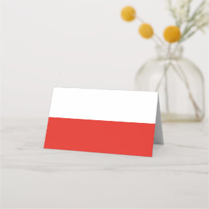 Poland flag place card