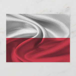 Poland Flag Postcard