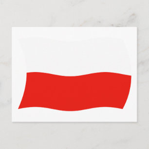 Poland Flag Postcard