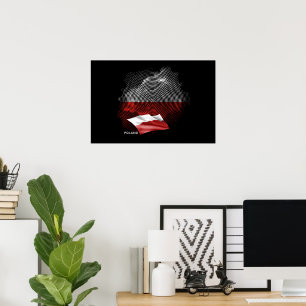 Poland flag poster