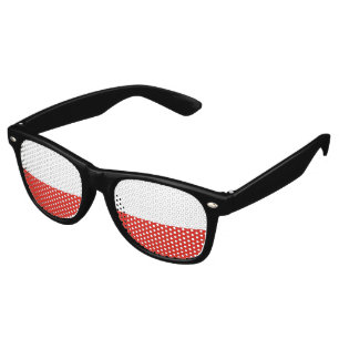 Poland flag retro sunglasses