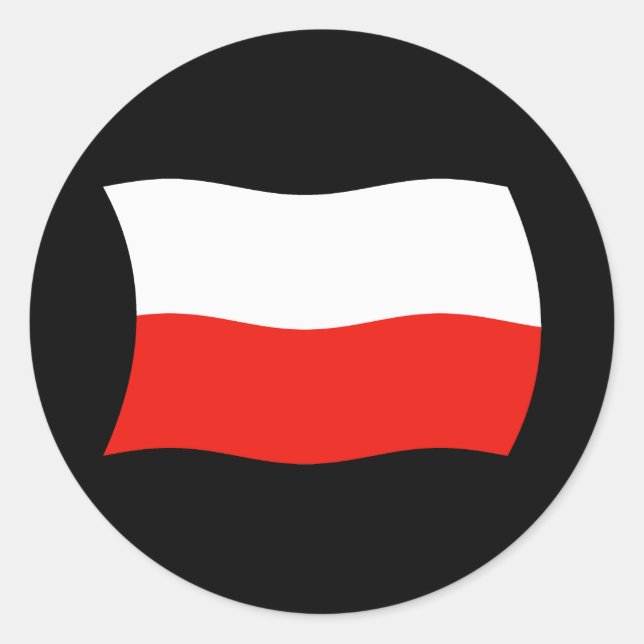 Poland Flag Sticker (Front)