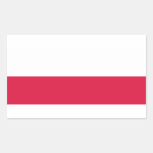 Poland Flag Stickers* Rectangular Sticker