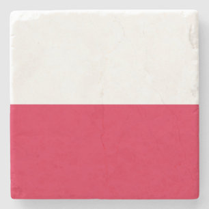 Poland Flag Stone Coaster