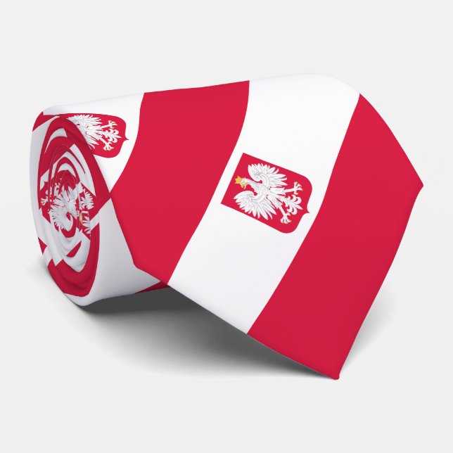 Poland Flag Tie (Rolled)
