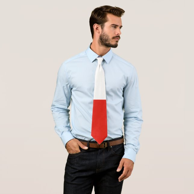 Poland flag tie (In Situ)