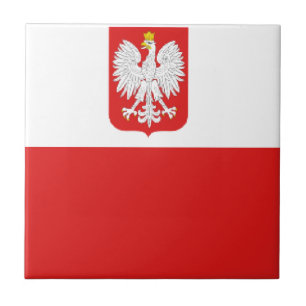 poland flag tile
