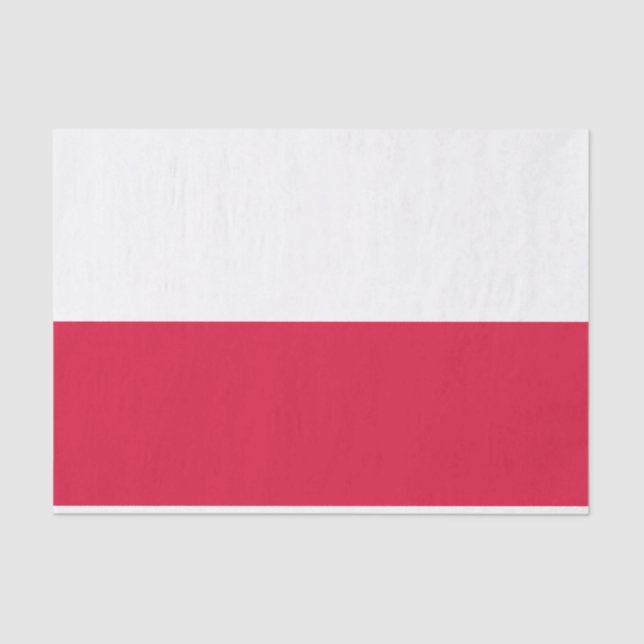 Poland Flag Tissue Paper (Front)