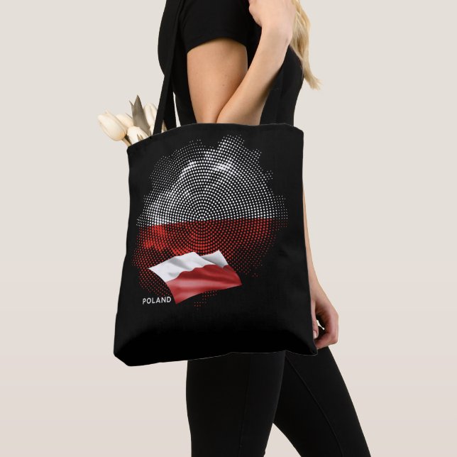 Poland flag tote bag (Close Up)