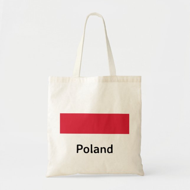 Poland Flag Tote Bag (Front)