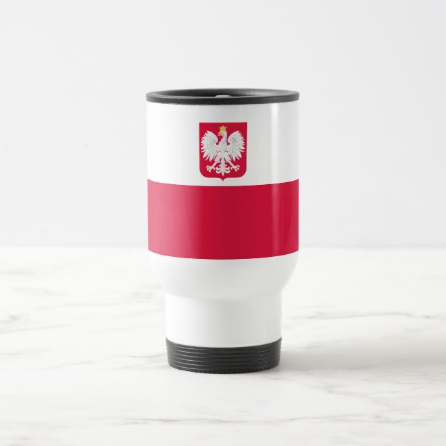 Poland Flag Travel Mug (Center)