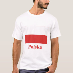Poland Flag with Name in Polish T-Shirt
