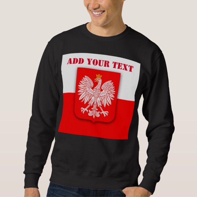 Poland Flag World Cup 2022 Football Soccer Polish  Sweatshirt (Front)