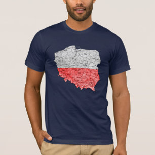 Poland Flagcolor Map T-Shirt