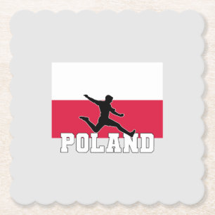 Poland Football Soccer National Team Paper Coaster