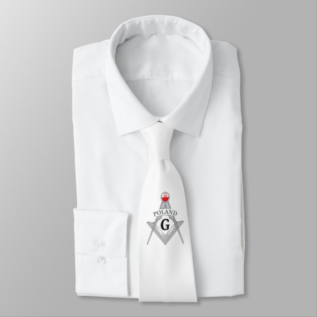 Poland freemasonry sign tie (Tied)