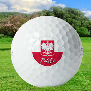 Poland Golf Balls, Polish Flag Golfers / Patriots Balls