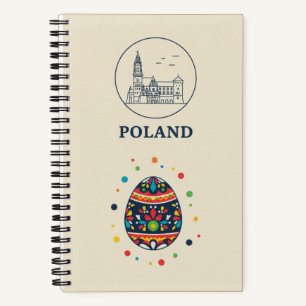 Poland Heritage & Pisanka Folk Art Photo Archive Notebook