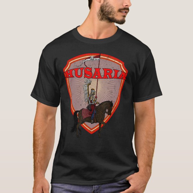 Poland husaria Polish winged hussars military Pols T-Shirt (Front)