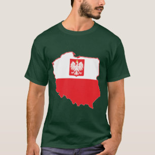 Poland Map In Polish Colours T-Shirt