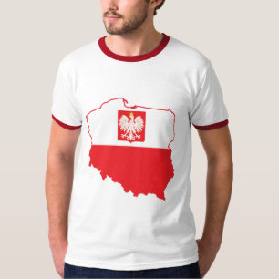 Poland Map In Polish Colours T-Shirt