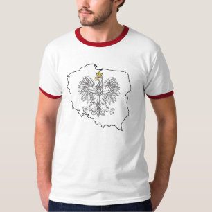 Poland Map With Eagle T-Shirt