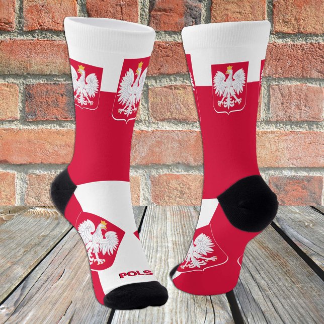 Poland Patriotic Socks, Sustainable Polish Flag Socks (Creator Uploaded)