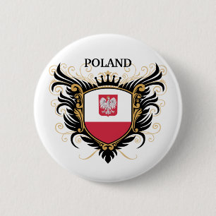 Poland [personalise] 6 cm round badge
