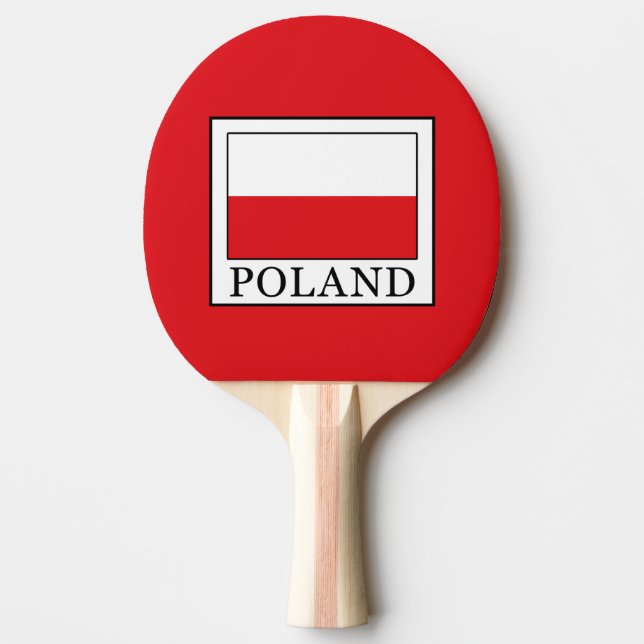 Poland Ping Pong Paddle (Front)