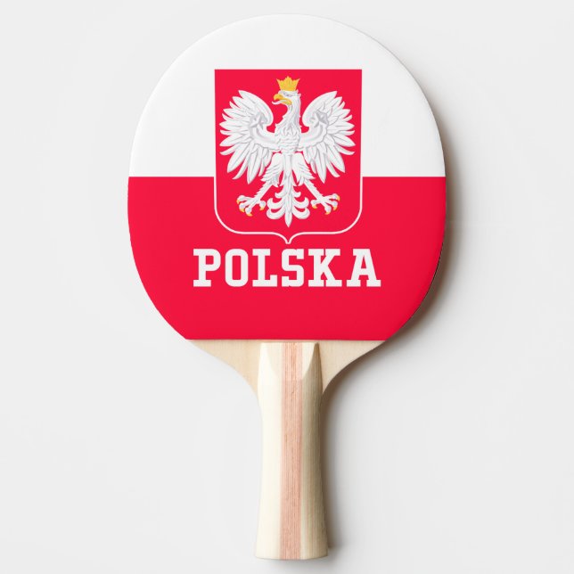 Poland Ping Pong Paddle (Front)