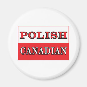 Poland Polish Canadian Flag Magnet