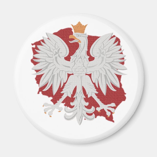 Poland Polish Eagle Magnet (Front)
