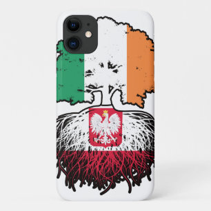 Poland Polish Irish Ireland Tree Roots Flag Case-Mate iPhone Case