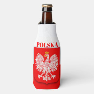 Poland Polska Polish Emblem Eagle Bottle Cooler