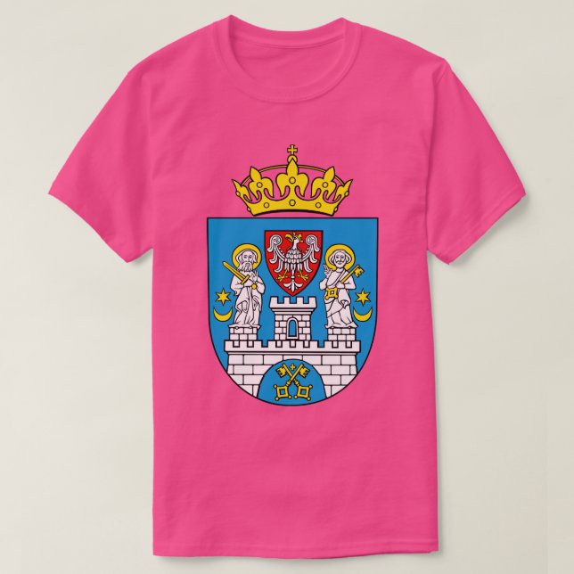Poland Poznan Crest Polish Polska T-Shirt (Design Front)