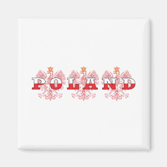 Poland Red Eagles Magnet (Front)