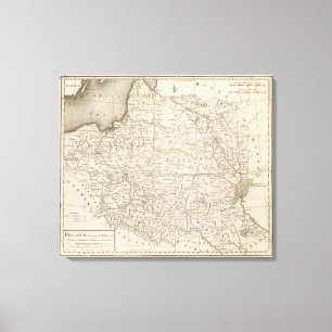 Poland, Shewing the Claims of Russia Canvas Print
