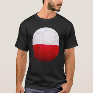 Poland Soccer National Ball Poland Flag Football T-Shirt