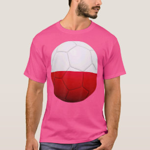 Poland Soccer National Ball Poland Flag Football T-Shirt