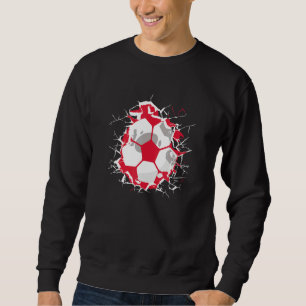 Poland Soccer Polish Football Polska Futbol 1 Sweatshirt