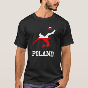 Poland Soccer Team Ball Player Polska Polish Eagle T-Shirt