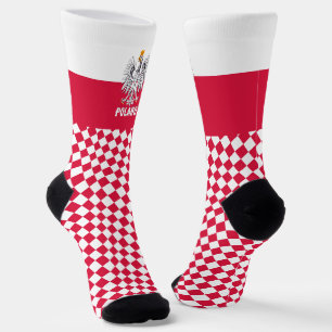 Poland Socks, Polish flag, Polska fashion / sports Socks