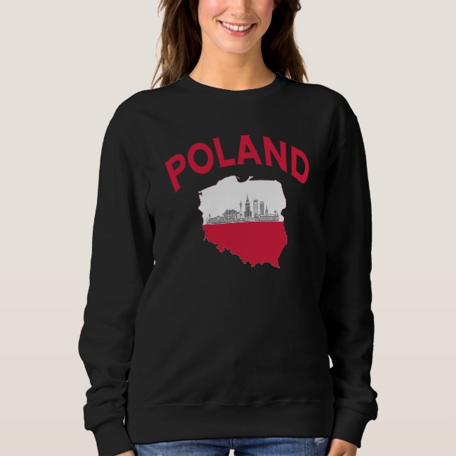 Poland souvenir sweatshirt,  sweatshirt (Front)