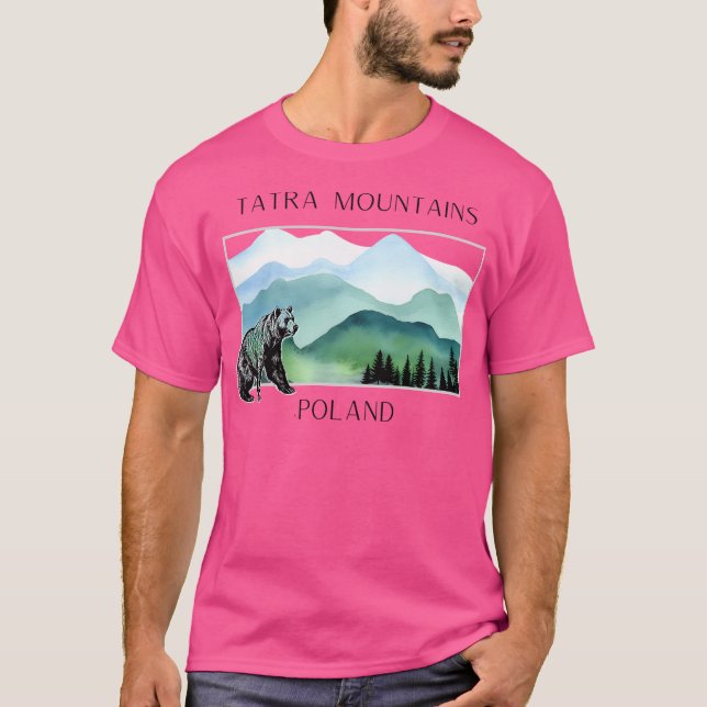 Poland Tatra Mountains Bear Active T-Shirt (Front)